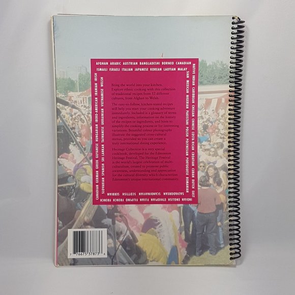 Vintage 1990s Edmonton Heritage Festival Cookbook Edmonton Alberta Ethnic Recipe - Picture 2 of 16